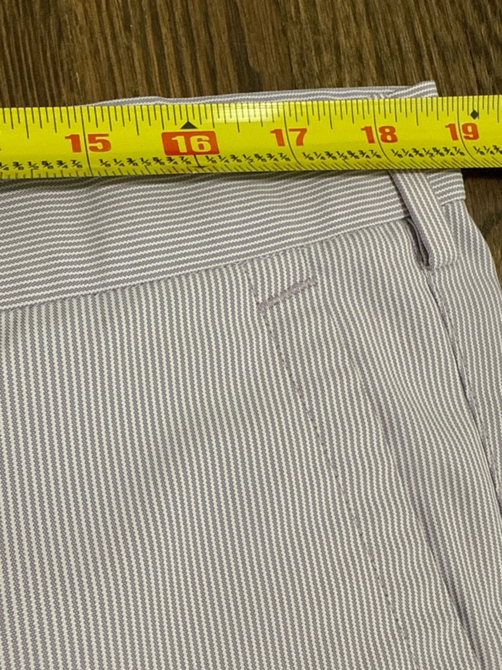 Men’s Peter Millar Crown Sport Purple Micro Stripe Performance Golf Shorts 36 9” - Picture 5 of 6